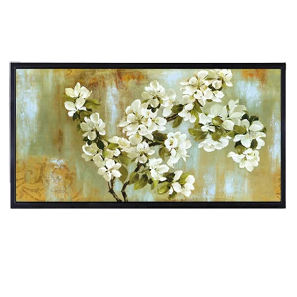 Large size Vintage Flowers Shadow box framed Paintings Canvas Print