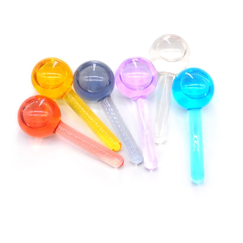 22 Handheld Custom Logo Face Eye Massager Roller Summer Beauty Skin Cooling Glitter Ice Globes