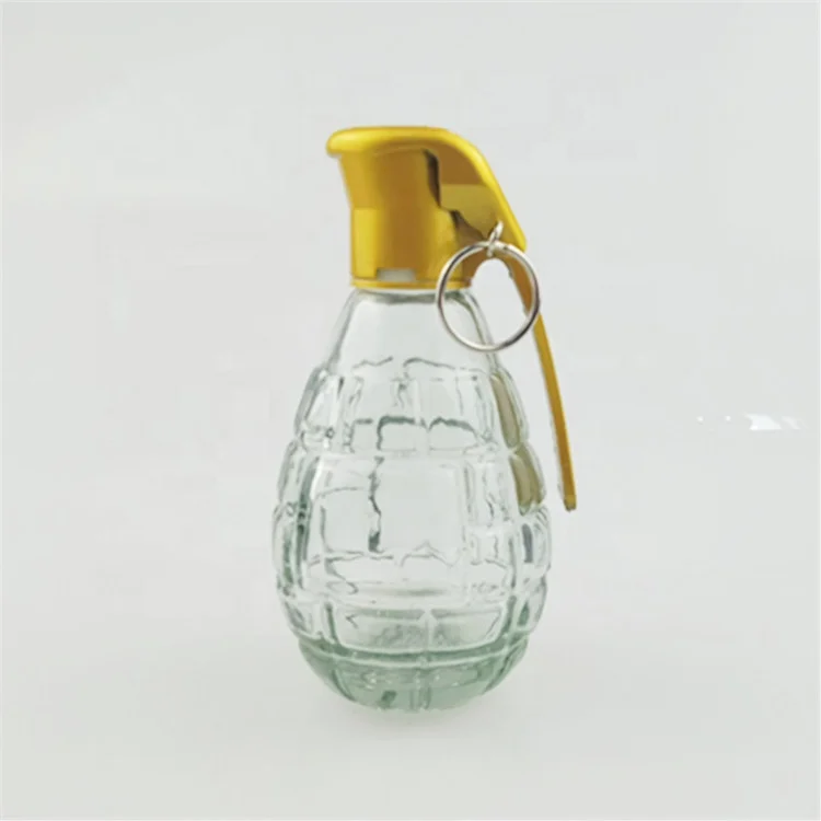 Стеклянная бутылка для спирта объемом 4 унции, 120 мл, стеклянная бутылка В ФОРМЕ Бомбы для ликера