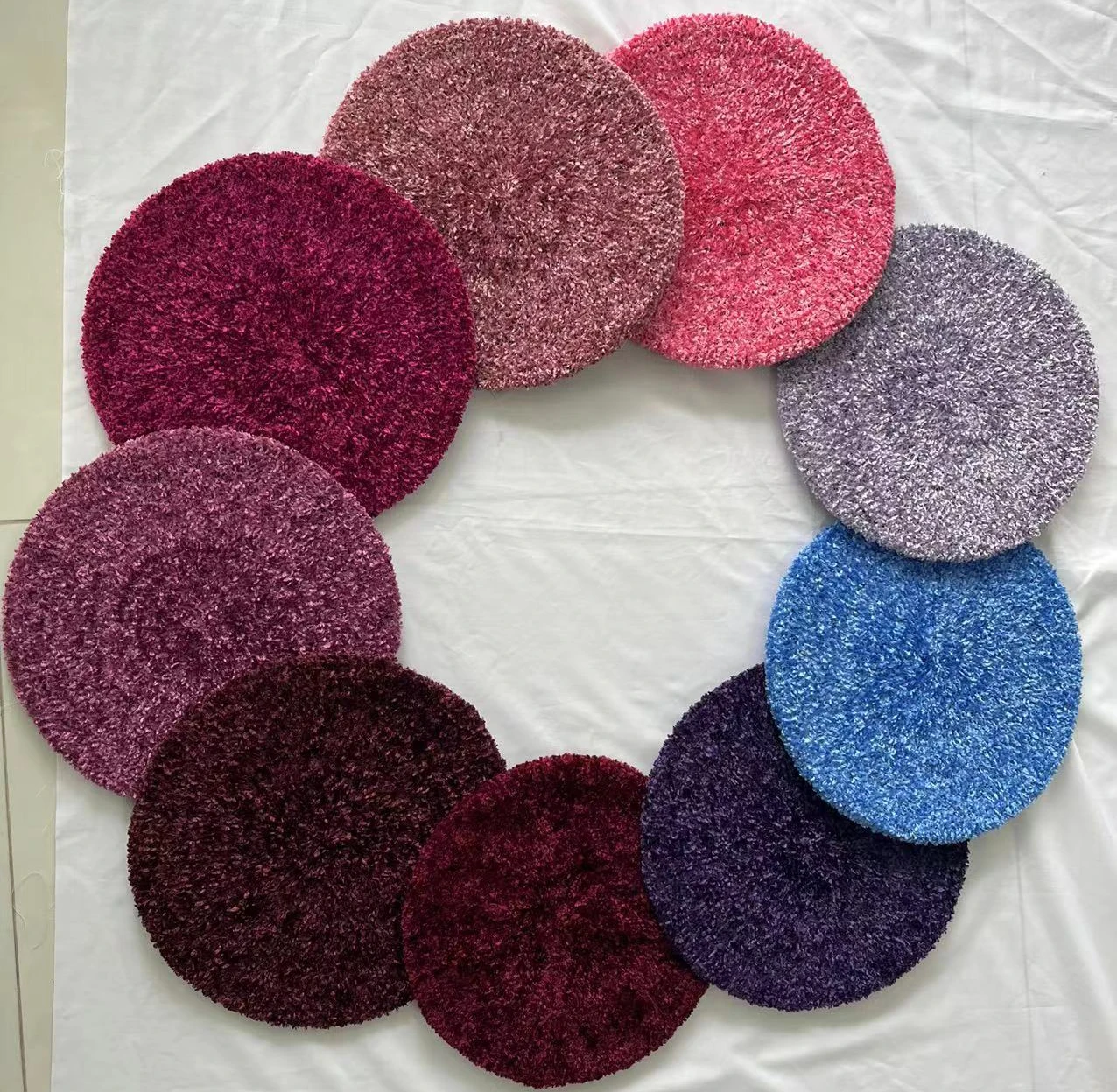 wholesale Ladies Winter Colorful Chic Slouchy Ribbed Crochet Knit Beret Beanie Hat for Jew