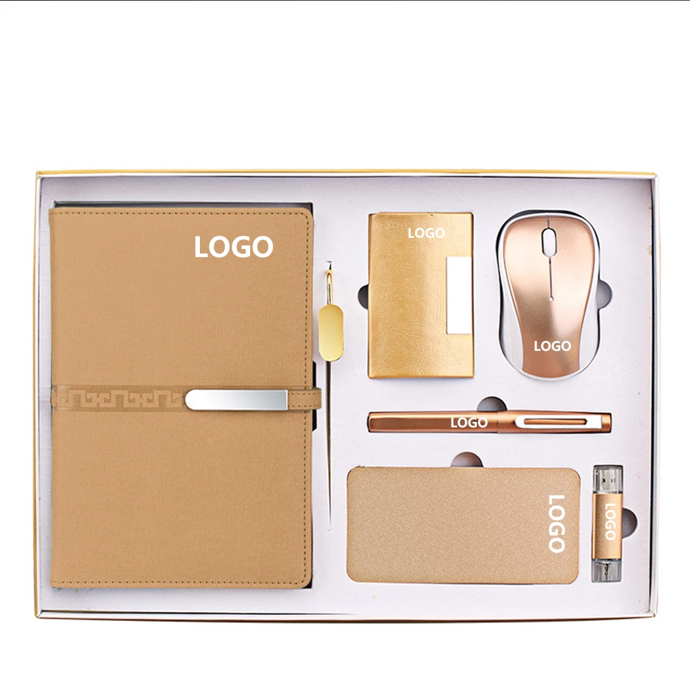 Business beautiful advanced elegant 2-6-piece of gift sets customized logo/
