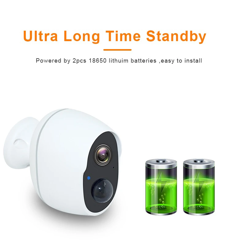 BC-130 Waterproof Security Cameras Two-way Intercom Wireless Outdoor Home Security CCTV Camera System Wireless