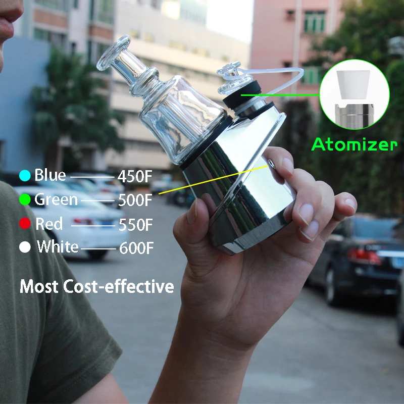 
New Arrival Portable 2600mAh wax vaporizer SOC glass vape tank smoking vape 