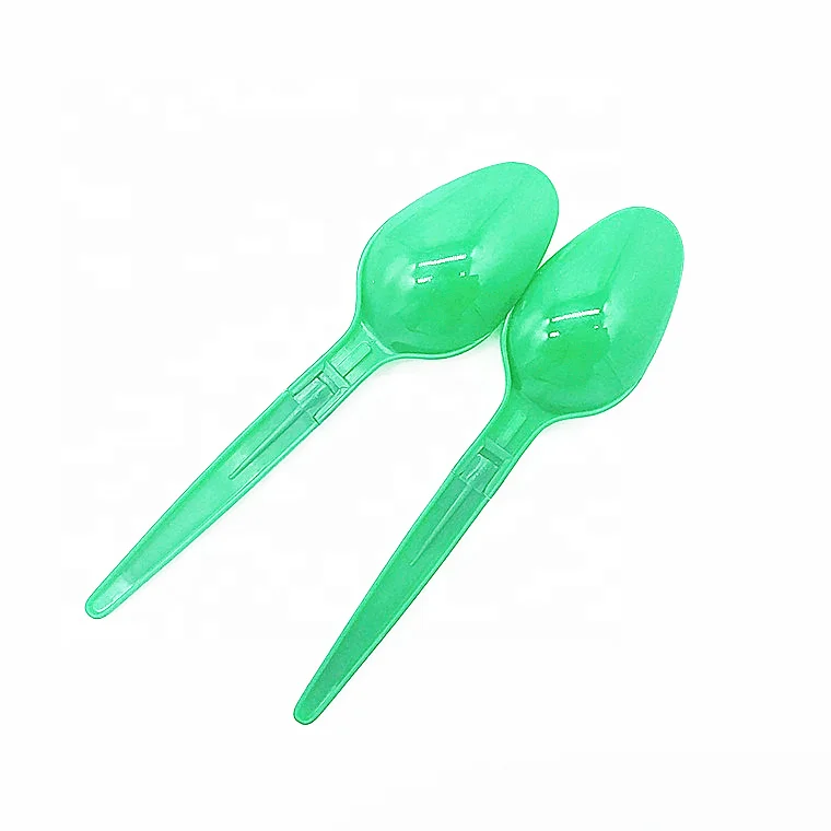 Mini Disposable Plastic Folding Spoon Folding Spoon Yogurt Ice Cream Folding Plastic Spoon