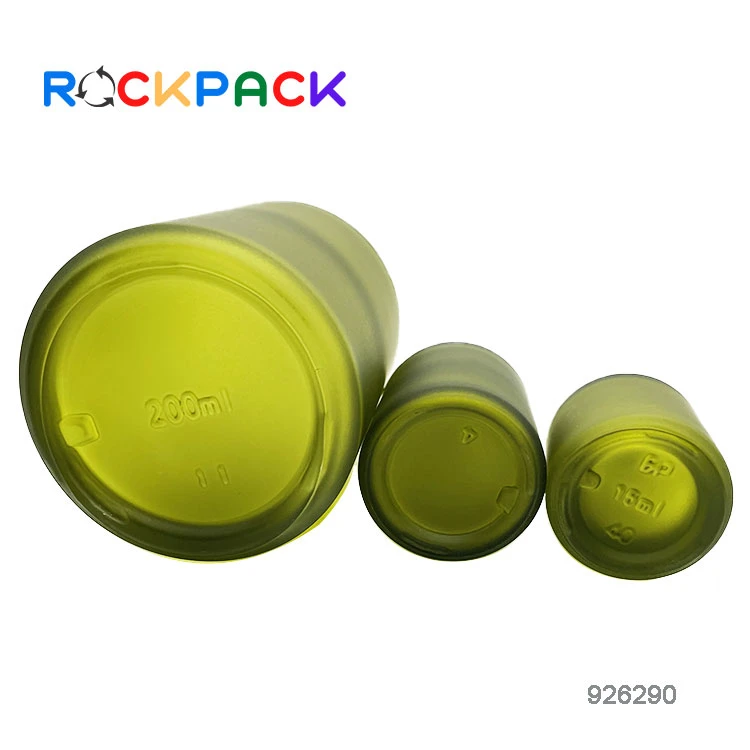 Матовая зеленая косметика для ухода за кожей с закручивающейся крышкой стеклянная бутылка лосьона основы макияжа 15 мл 30 60 125 200