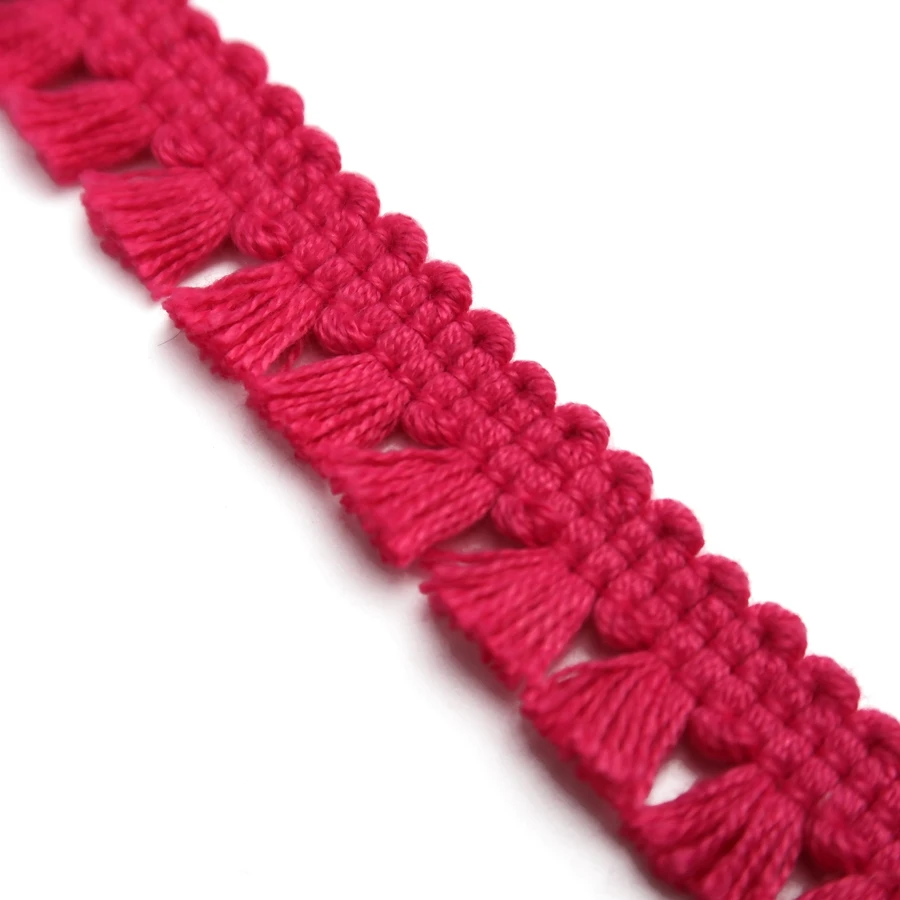 Textile Accessories Latest Tassel Cotton Curtain Fringe Braid Lace Trim