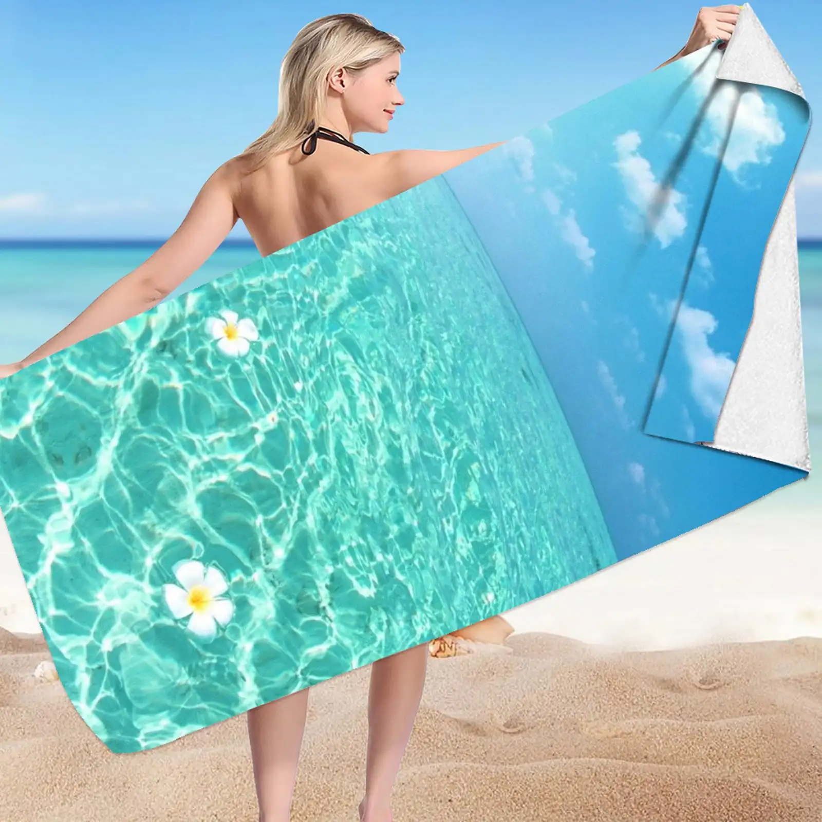 Wholesale Custom Quick Dry Microfiber Pool Towel Multi-Colour Beach Towel for Pool Use