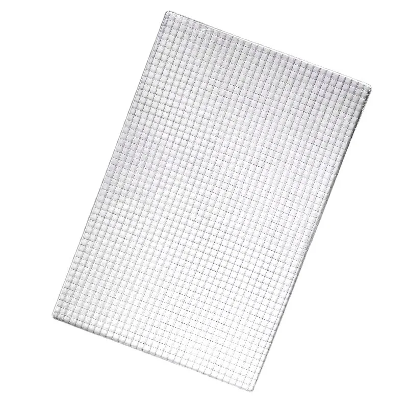 Custom Rectangular BBQ Wire Mesh Grill Disposable Wire BBQ Net Barbecue Wire Mesh BBQ  Mesh For Home Barbecue