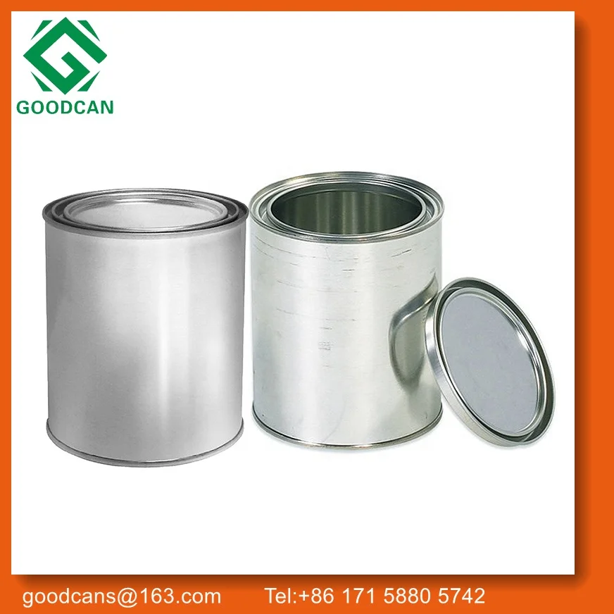
1KG airtight seal lid tin can empty container for paint sample 