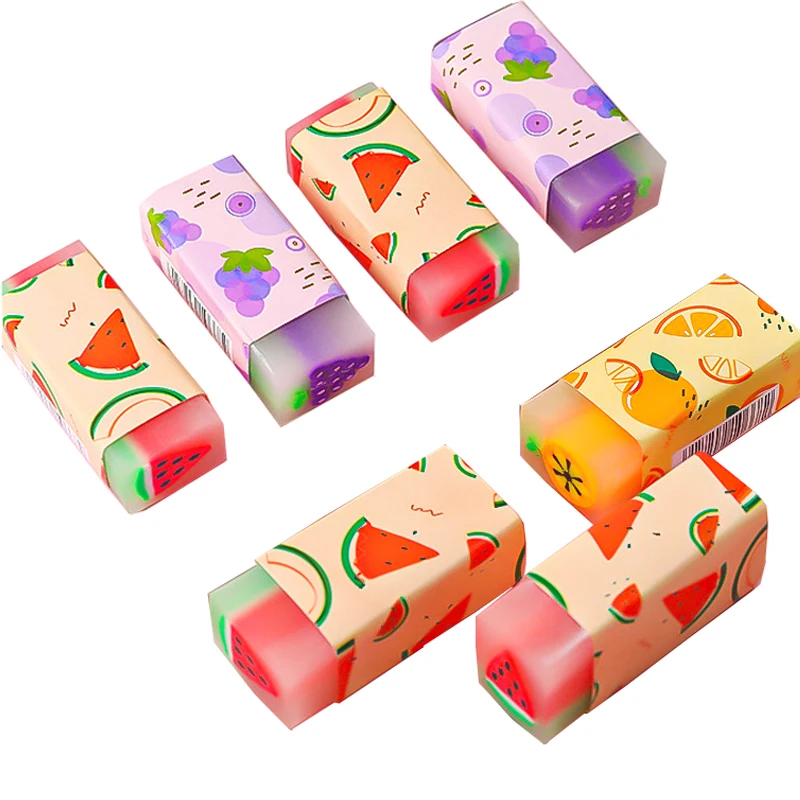 Инновационный ластик с фруктовым ароматом, не оставляет следов от кабинета и офисных принадлежностей