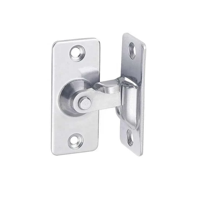 90 Degree Stainless Steel Door Latch Lock Anti-theft Cabinet Fittings Hasp Latch Sliding Door Buckle Hardware Accessories