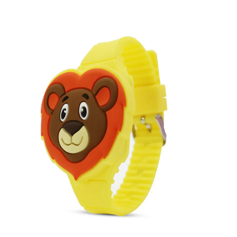 Wholesale 3D Cartoon Bear shape Slap Watch For Children Baby Gift Animal shape Kids Student digital Watch