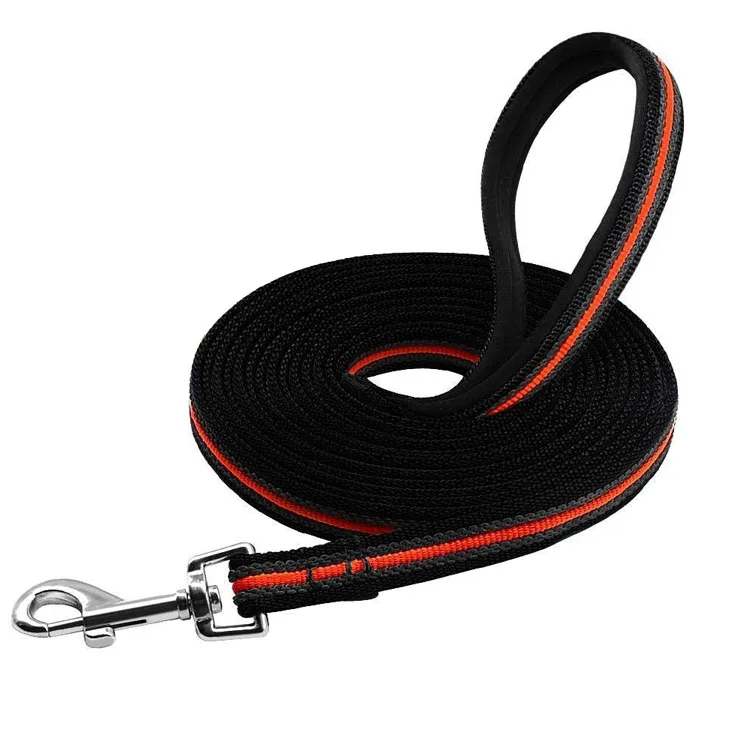 Comfortable Light Durable 5M 10M 15M Long Running Non Slip Dog Tracking Training Leash Lead