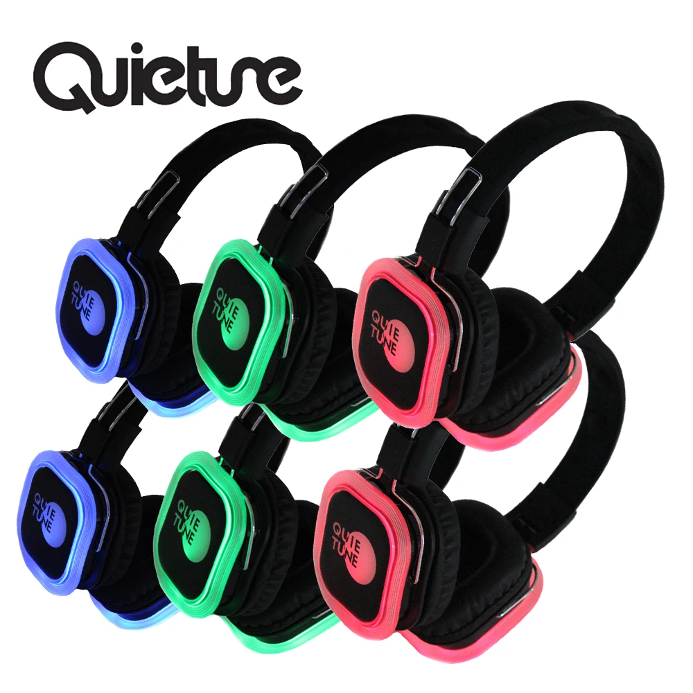 More Channels Silent Disco Headphones/ Earphones  F39 HIFI  for Parties and DJ Headsets in 500M Control Range