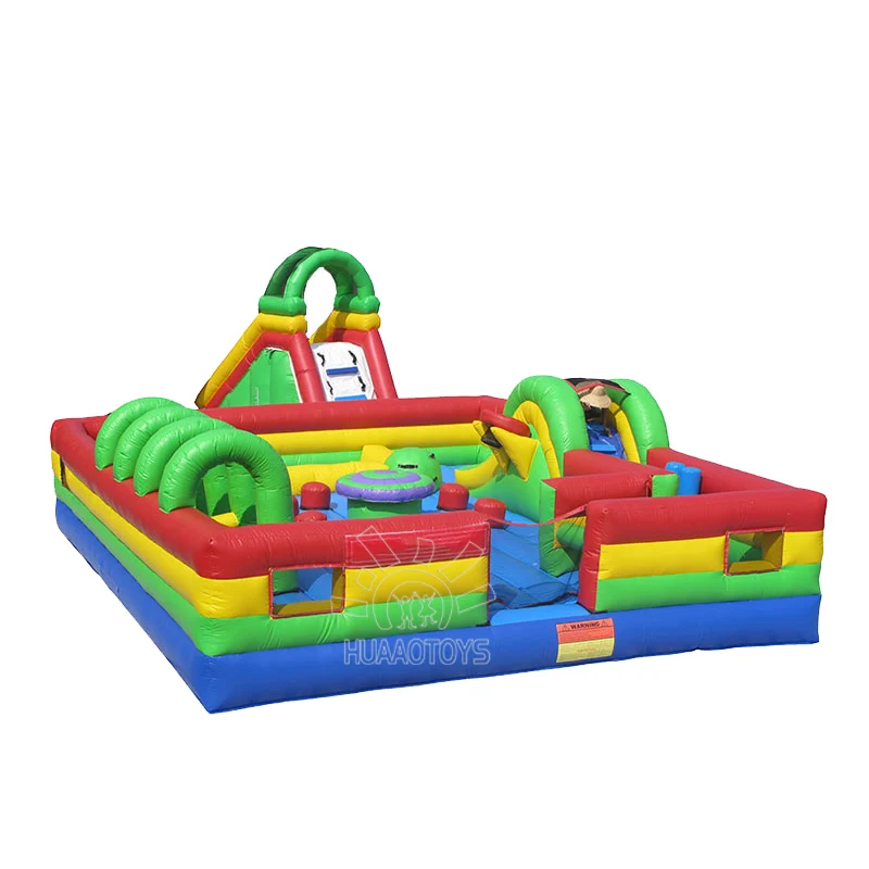 Adult inflatable outdoor obstacle course for kids