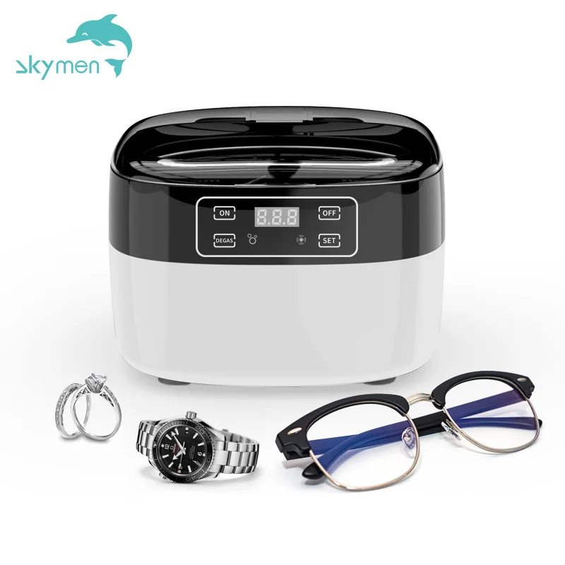 Household 750ml With degas Function Digital Timer 35w Ultrasonic Bath Cleaning 40KHz Fine Silver Gold Metal Jewelry Cleaners