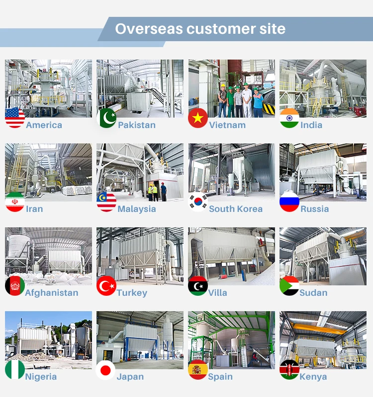 Gypsum Magnesium Calcium Carbonate Kaolin Clay Powder Vertical Roller Mill