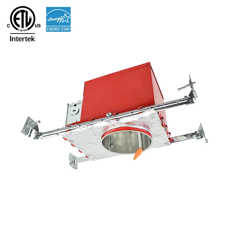 ETL Fire Rated Recessed Light New Construction Airtight Architectural LED Downlights IC Housing