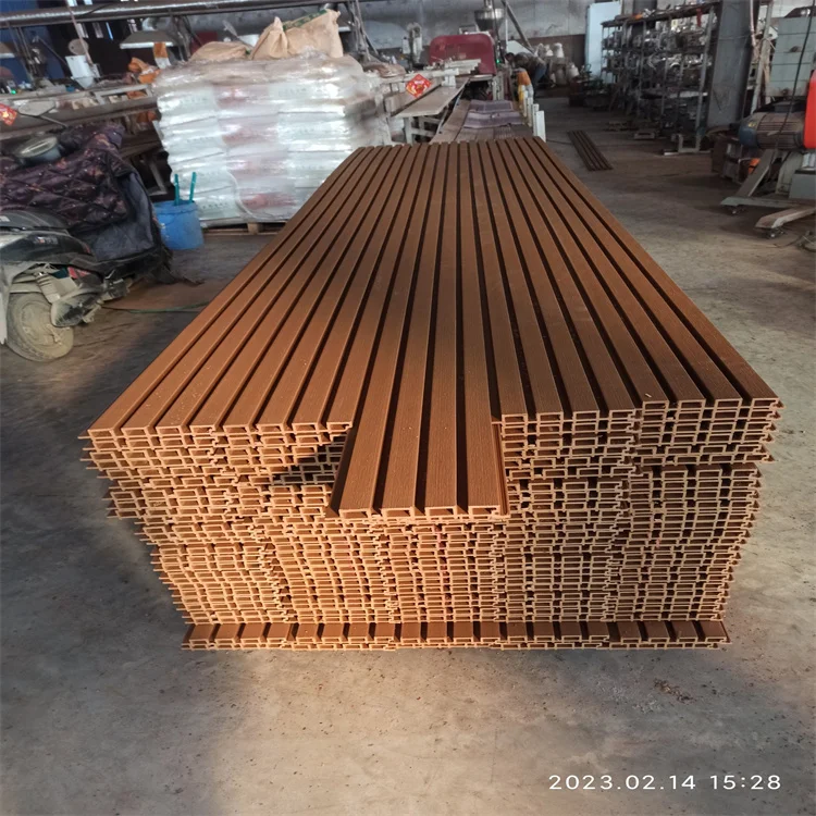 Factory Price Wpc Wood Interior Decoration Fluted Great Wall Panels Decorative Wood Alternative Wpc Wall Panel