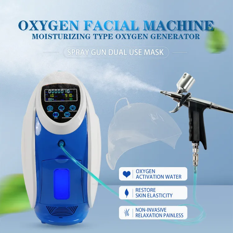 Multifunctional Oxigen Facial Care Oxygen Jet Peel Machine Mask Skin Rejuvenation Whitening O2toderm Machine