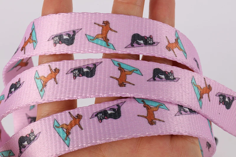 OKEYPETS Wholesale Luxury Print Puppy Lead Pet Standard Size Customize Pattern Dog Leash Pet Accessories