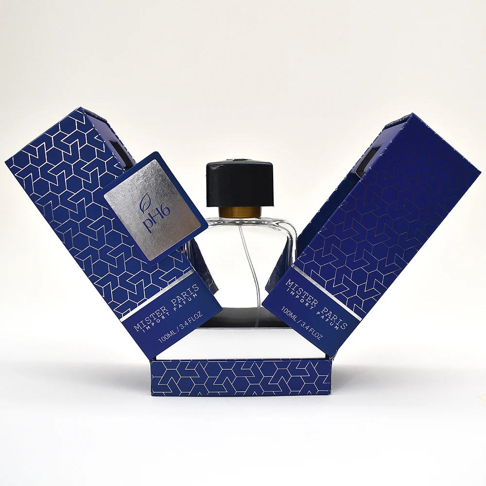 Vintage luxury perfume customized logo book box empty bottle 50ML 100ML empty perfume box packaging