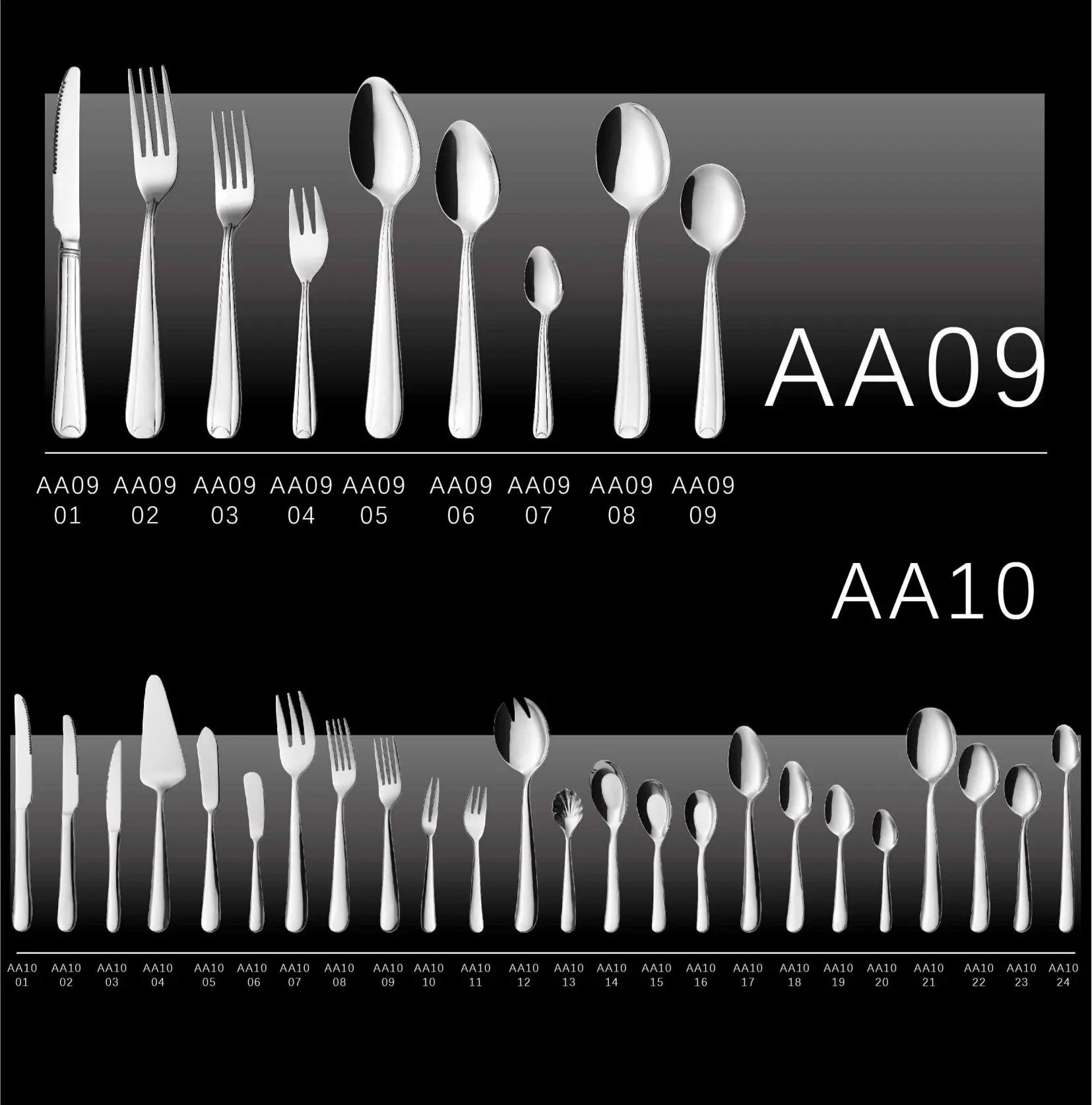 Top Quality Stainless Steel  Cutlery Plated Stainless Cutlery with Fork Knife and Spoon for Choose Cutlery for Hotel restaurant