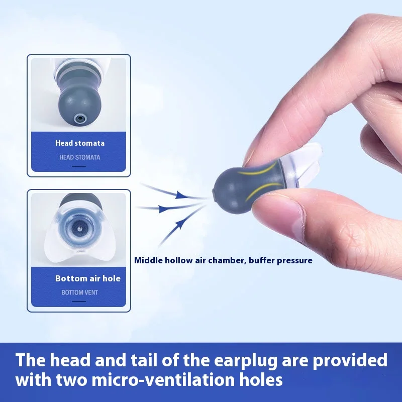 Professional reusable Silicon Earplugs Special Aviation Hearing Protection Men Women Reduces Stress Tinnitus Earaches Airplanes
