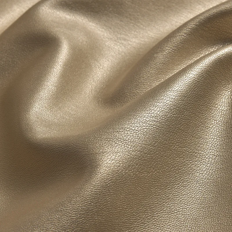 Factory wholesale sheep grain fine grain pu leather upper material