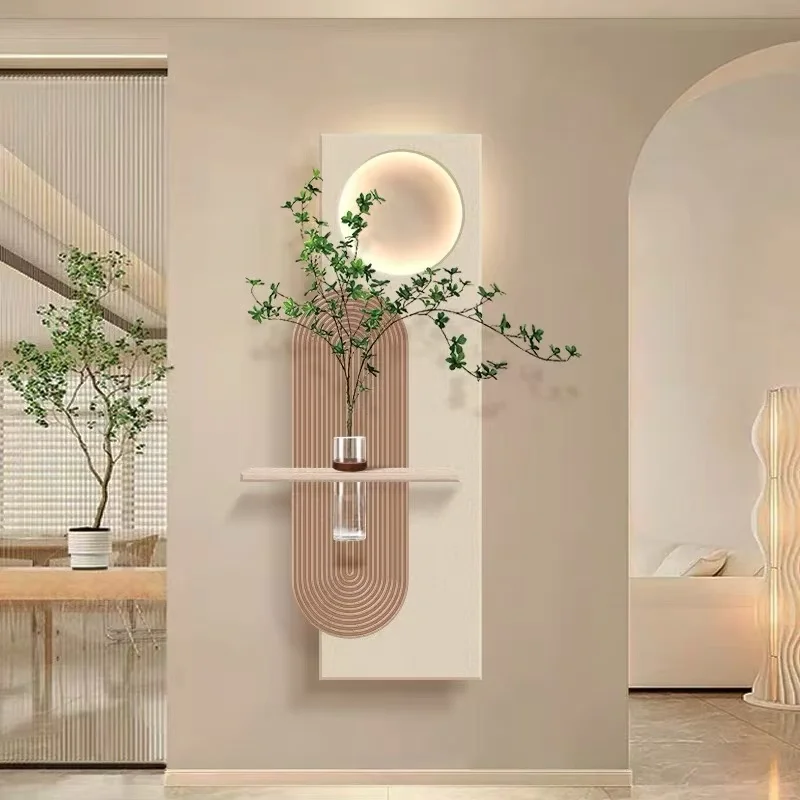 Luxury Modern 3D Wall sandstone surface Flower Animal Abstract decorative painting with led light decoration interior house