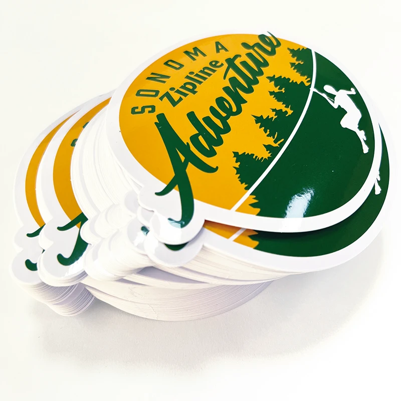 Custom Printing Waterproof Vinyl Stickers Die Cut  car Logo stickers Adhesive PVC Label Decal Sticker