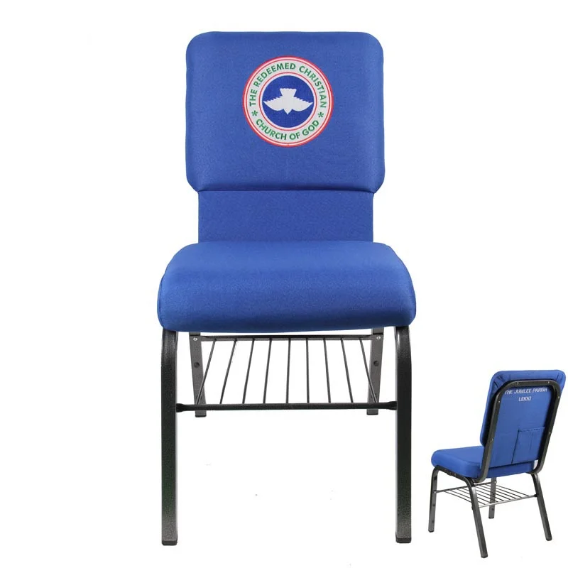 Wholesale good price stacking logo metal used auditorium chair for church