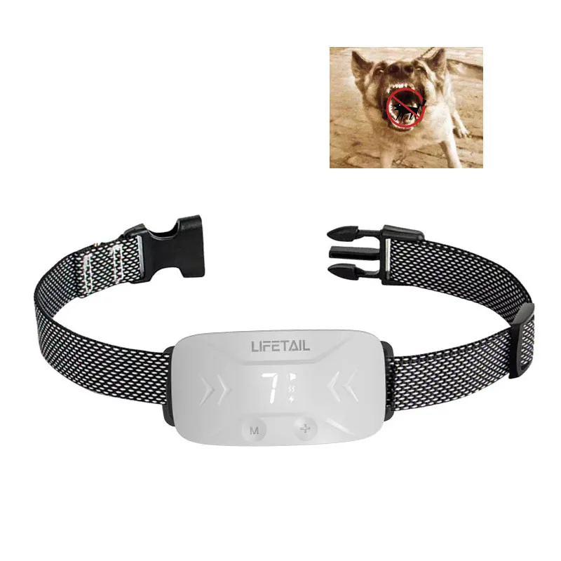 Lifetail dog training collar anti bark electric shock collar with 7 sensitivity no bark dog collar Wireless charging