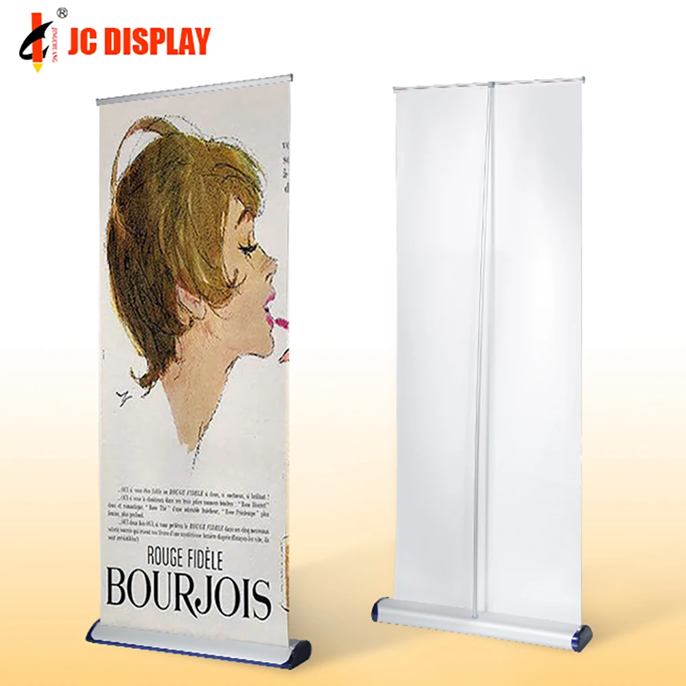 Convenient install portable pull up stand advertising 80*200 display roll up banner aluminum