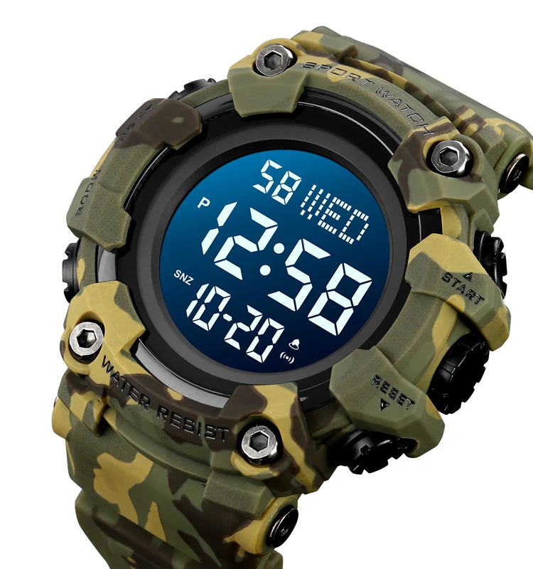 Custom oem wholesale new arrive SKMEI 1968 digital multifunctional plastic fashion waterproof gift men sports wrist watch