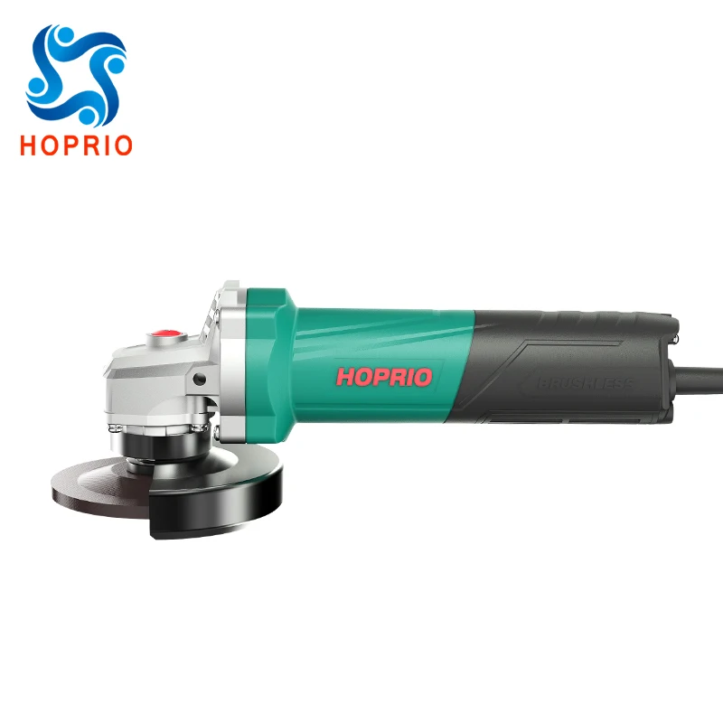 HOPRIO 220V 1050W 4 Inch Brushless Angle Grinder