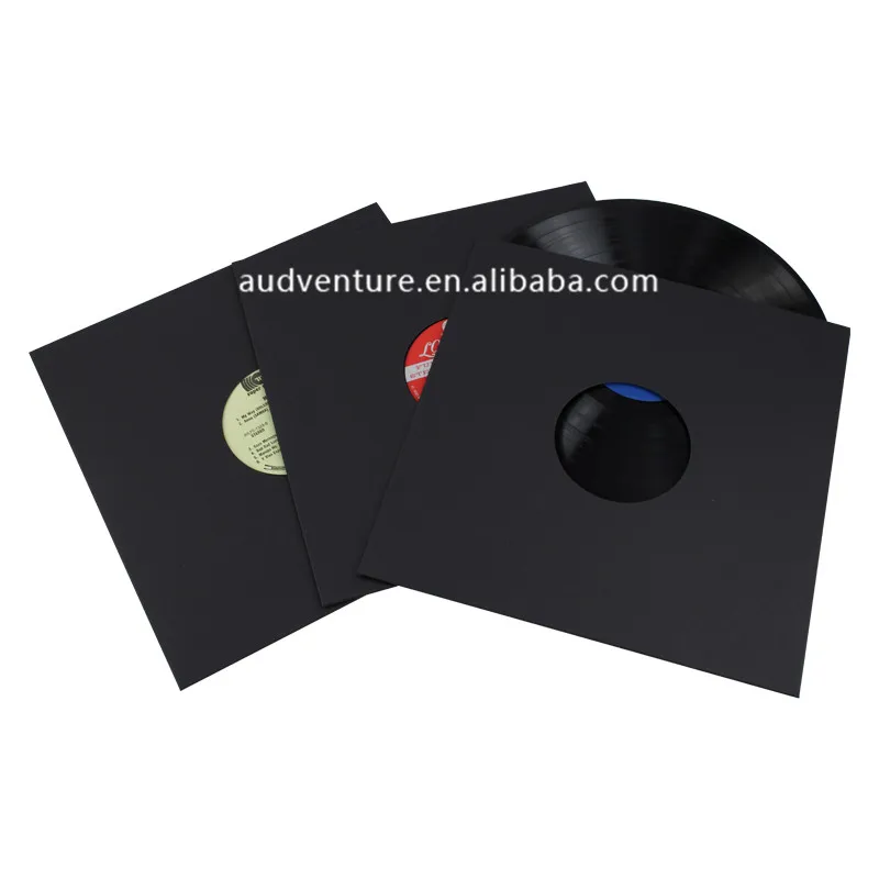 Vinyl enthusiast collect vinyl inner bag Giant thick protective vin  400G cardboard LP jacket with or without holes 10 packaging
