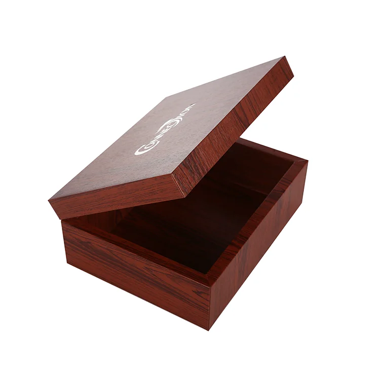 Fashion wooden gift box luxury retro style custom logo gift box
