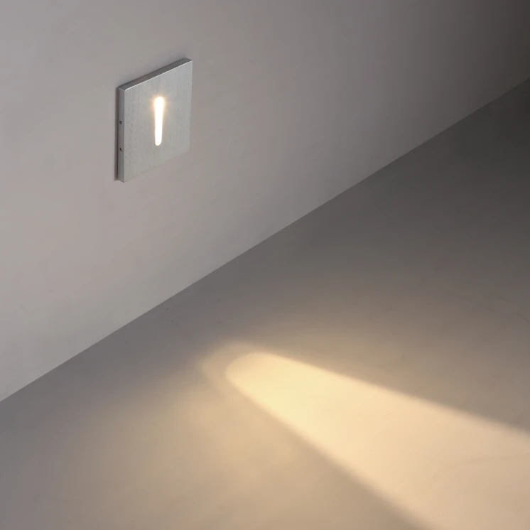 modern durable recessed mounted led stair wall light