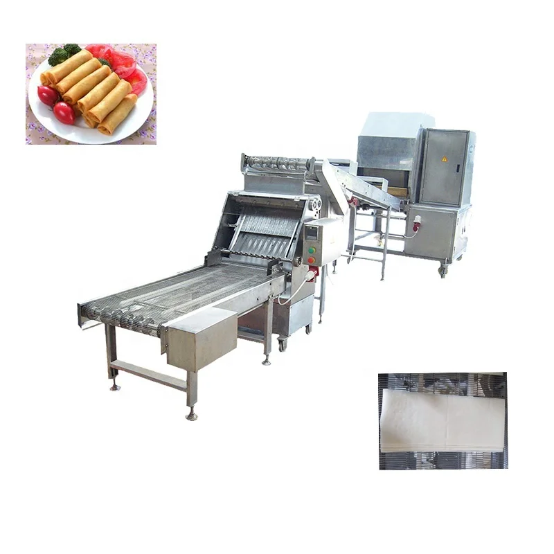 spring roll  wrapper sheet skin lumpia pancake injera popiah  making machine on hot sale