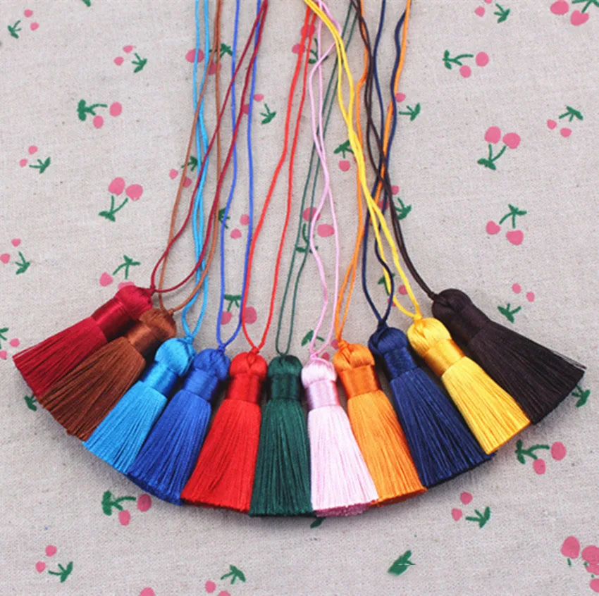 5 cm ice silk tassel short fat little tassel pendant accessories Decoration Tassel