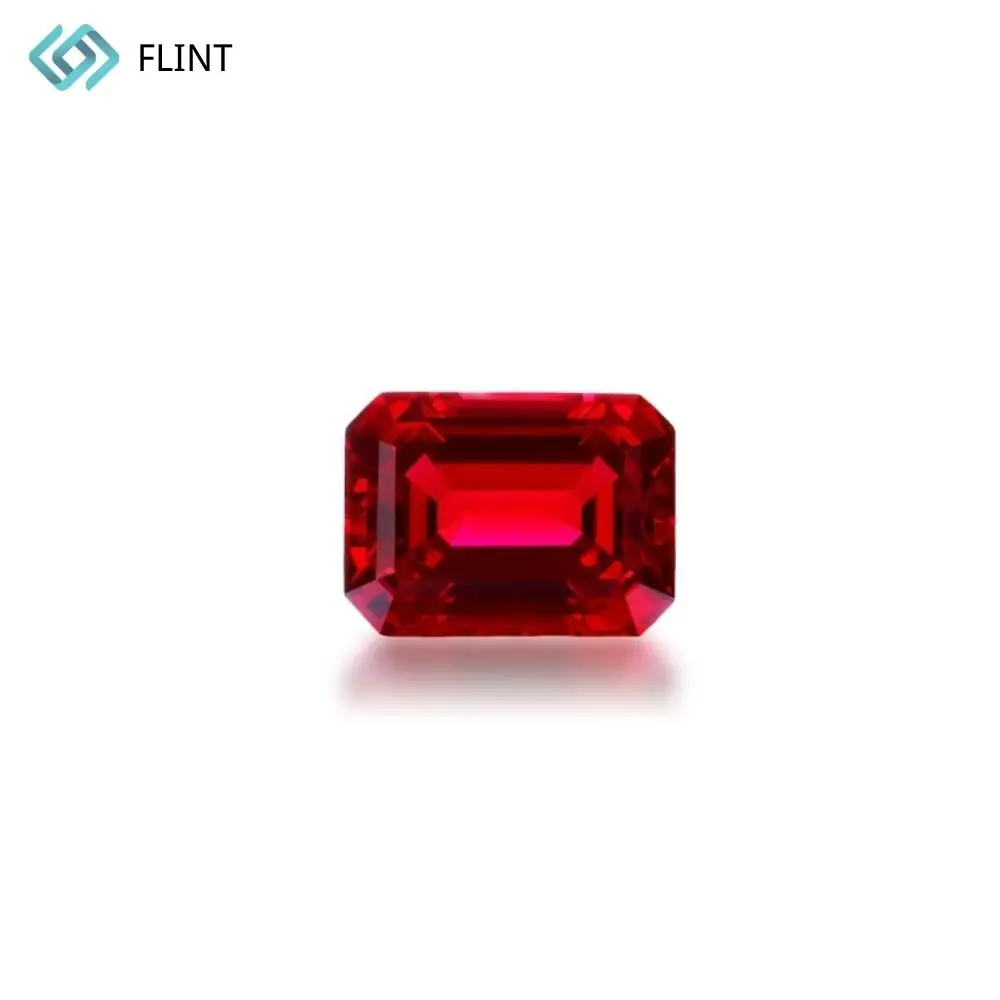 FLINT Pear Cut Lab Grown Ruby  Gemstone High Quality Synthetic Ruby Stone for Making Jewelry