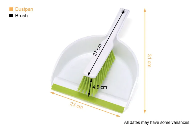 Factory Wholesale Quality Indoor Cleaning Tools Plastic Dustpan  Brush Set