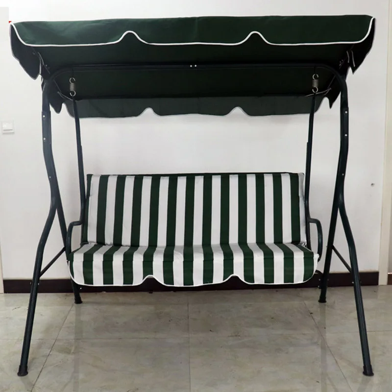 patio 3 seat garden steel hanging iron swing chair outdoor with canopy
