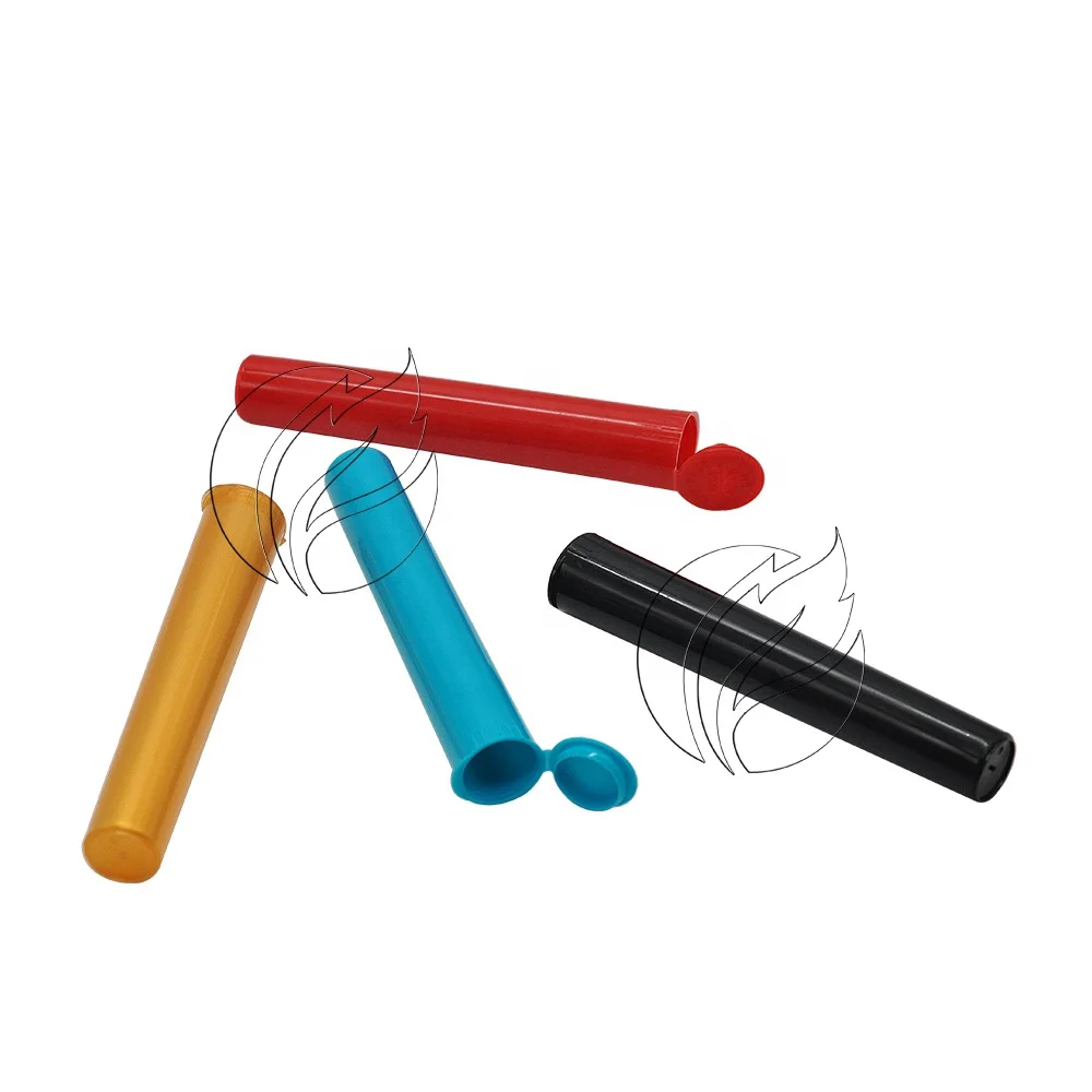 Colorful 116mm Pop Top Packaging Tube Child Resistant Tube with Pop Top