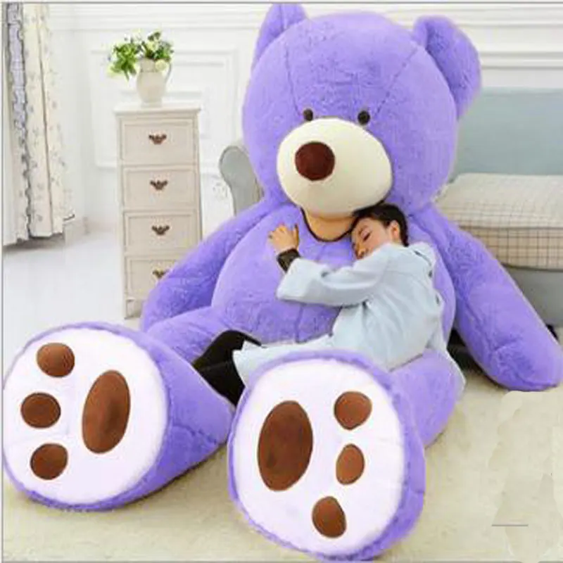 Huge Size 200cm 260cm 340cm Bear Skin Huge Teddy Big animals peluche Bear Comfortabling Super Quality Soft Toys for Girls