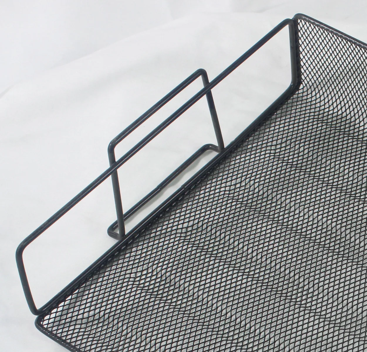 Wholesale Custom Office File Tray Desk Organizer 2 Tier Metal Mesh Paper File Document Stackable Letter Tray