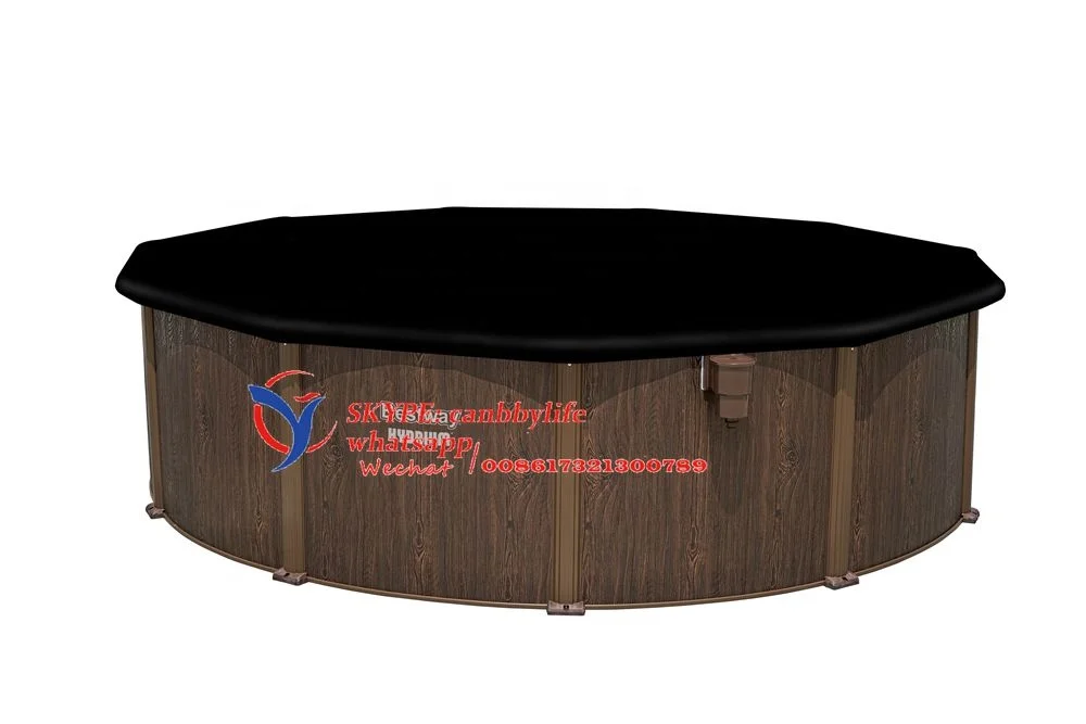 16 Ft x 52 In Large Bestway Hydrium Steel Wall Pool Outdoor Round Above Ground Swimming Pool Kit