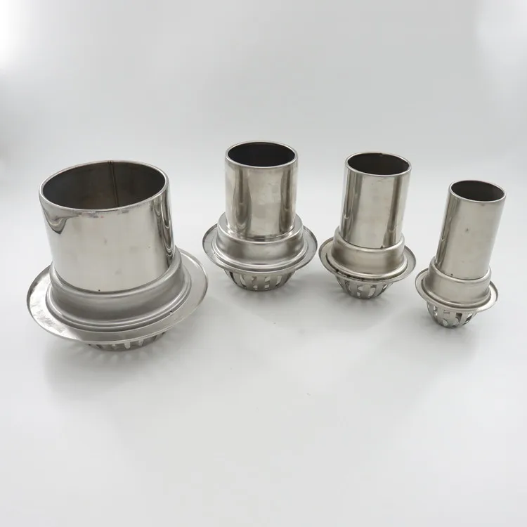 Drainage circular stainless steel roof floor drain double use large deep water sealing leakage