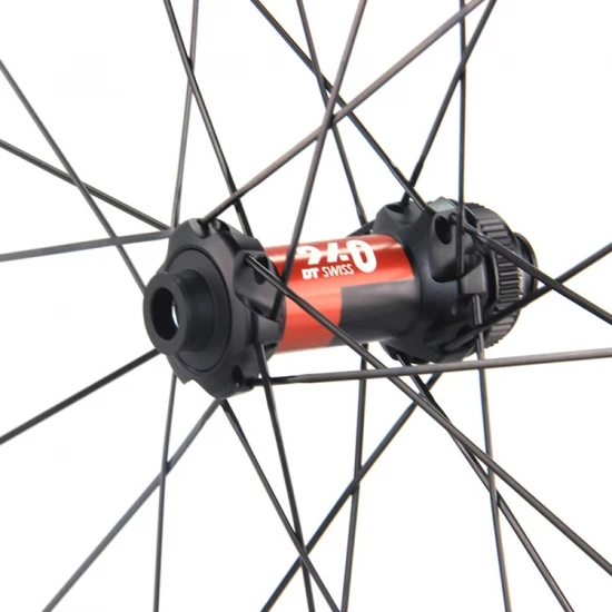 Lightcarbon Road Disc Wheelset With DT240 Center Lock Hubs And Sapim Spoke